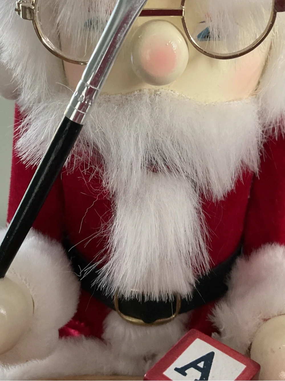 Vintage Bombay Company Santa's Workshop Wooden Nutcracker with Original Box